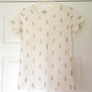 J. Crew pineapple shirt